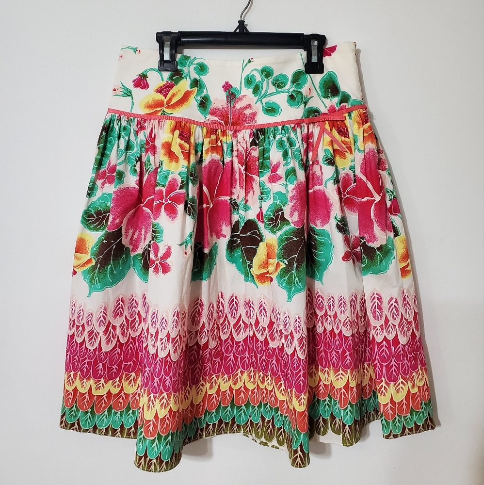 Tibi Floral Skirt